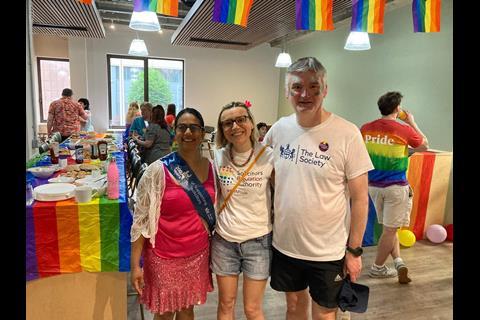 Trish D'Souza (CDLS), Liz Withers (SRA) & Mark Evans (TLS)